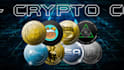create a 3d coin, token, bitcoin, crypto logo