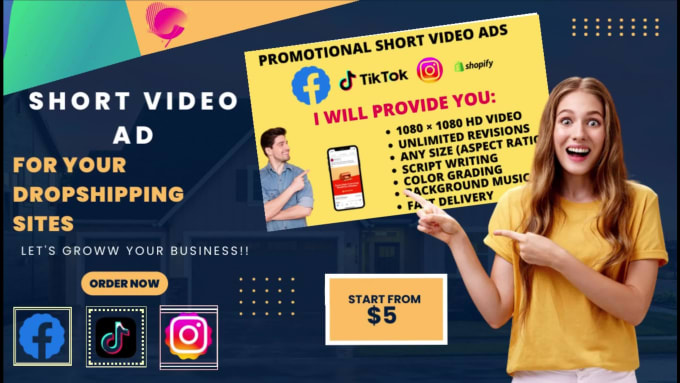 Make Viral Tiktok Or Facebook Video Ads For Dropshipping Products By Growwyou Fiverr 