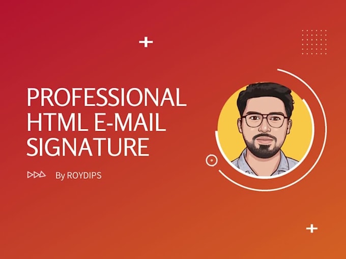 design clickable HTML email signature within 24 hours