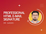 design clickable HTML email signature within 24 hours