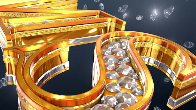 do 3d title and text animation