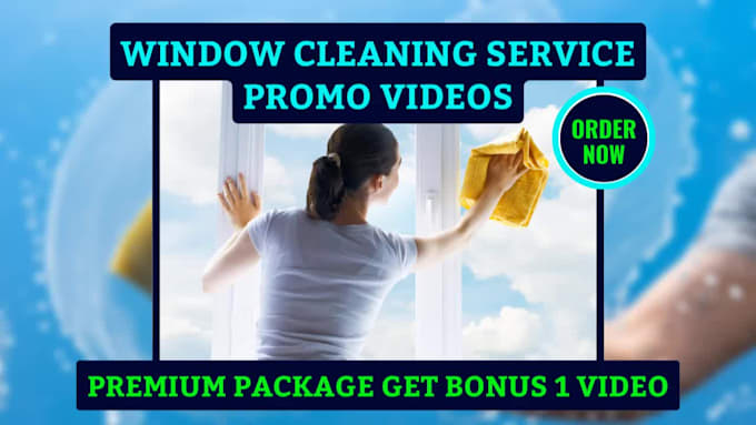 do window cleaning, window washing or cleaning service video
