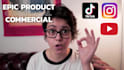 shoot an epic product commercial youtube, instagram, tiktok
