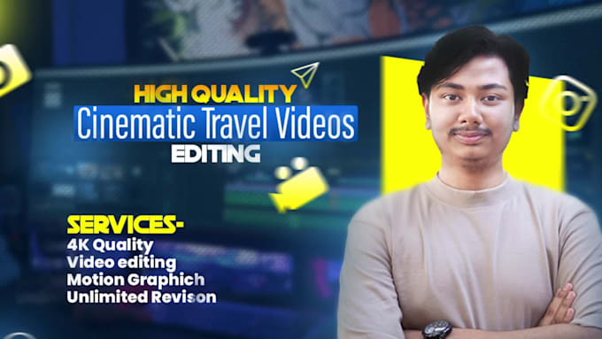 create cinematic travel videos or ads for social media