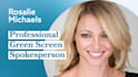 be your american female spokesperson, green screen