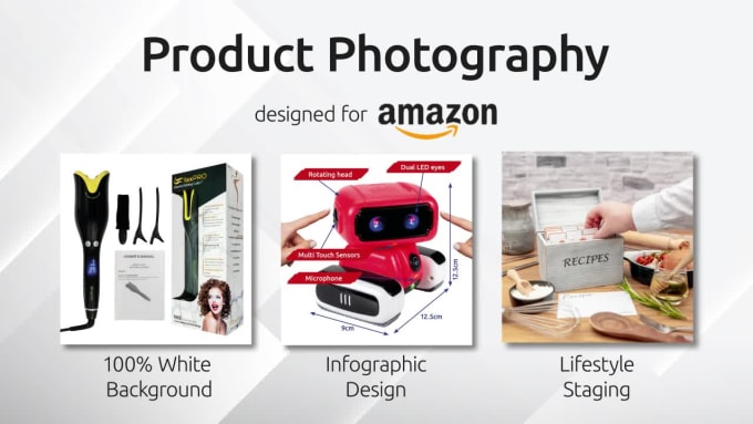 Hire a freelancer to take professional amazon photos of your products