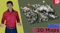 make 3d maps with pins and arrows