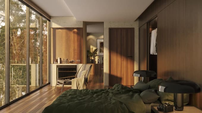 create realistic exterior or interior rendering