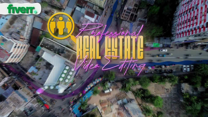 do real estate and drone video editing with motion graphics