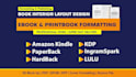 do paperback book formatting for kdp, lulu, ingramspark, amazon ebook formatting