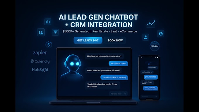 create a high converting ai lead generation chatbot with CRM