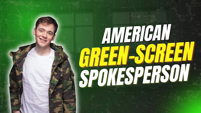 be your gen z spokesperson with a pro greenscreen studio