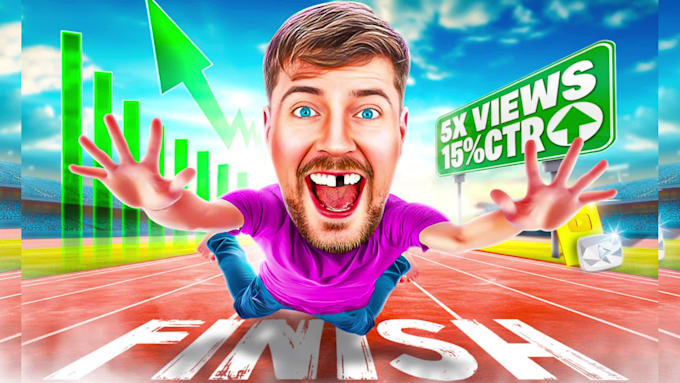 design scroll stopping youtube thumbnails like mrbeast