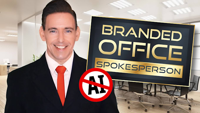 create an amazing branded office spokesperson video