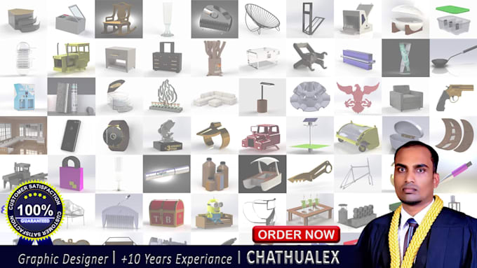 create 3d modeling, 2d drawing, rendering and cad drawings