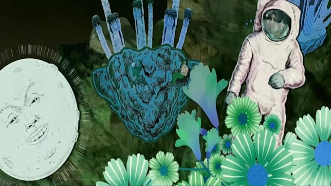 create animated trippy psychedelic lyrics music videos for you