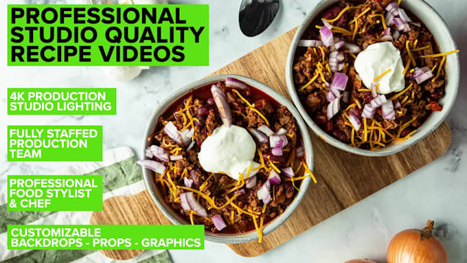 create a video featuring your recipe or product