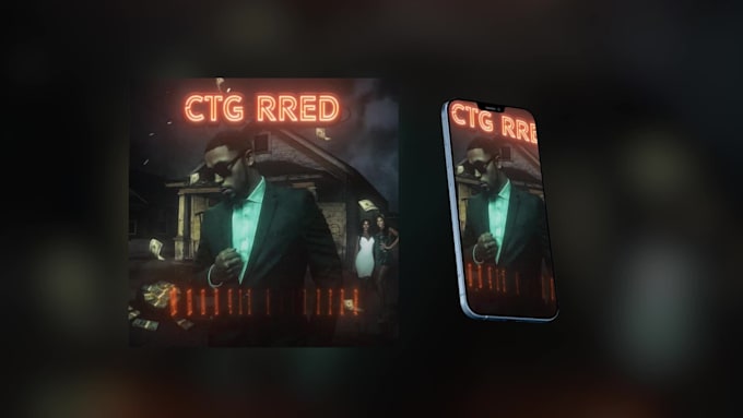 design and animate your music cover art, motion cover
