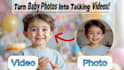 make a cute talking baby video from your own photo for wish