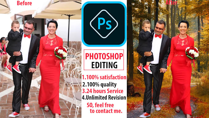 photoshop photo editing, retouching, background removal