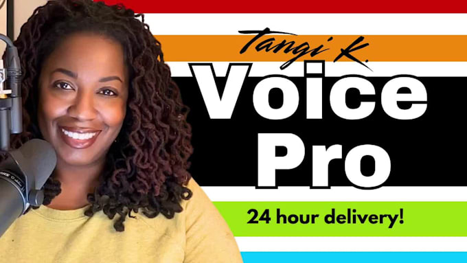 record professional american english female voice over