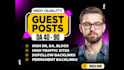 get unique guest post articles with white hat permanent SEO backlinks