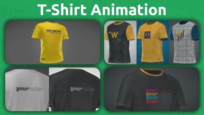 3D T-Shirt Animation