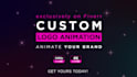 do a custom logo animation in a style of your choice