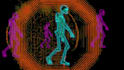 do video animation for music video with neon line art
