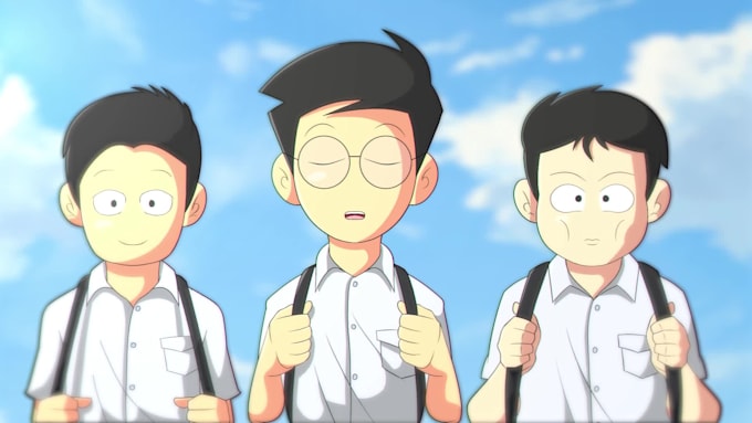 make a professional 2d anime style animation