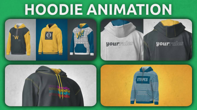 3D Hoodie Mockup Animation