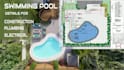 design and detailed swimming pool for permit and construction