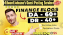 do whitehat SEO authority backlinks on da60 finance blogs