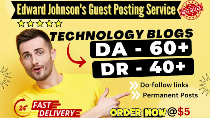 do guest post on da60 technology blogs