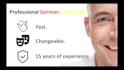 create a perfect professional german voice over