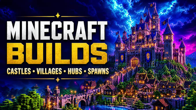 build minecraft castles, villages, bases, hubs, and server spawns