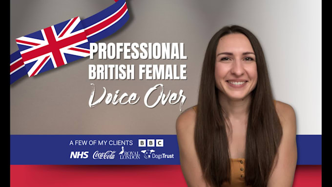 be your professional british, english accent female voiceover actor