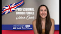 be your professional british, english accent female voiceover actor