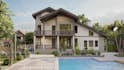 design modern backyard landscape with 3d visualization