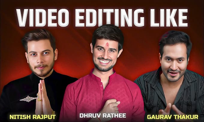 video edit like dhruv rathee in 1 to 2 day