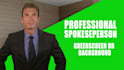 create a greenscreen spokesperson video
