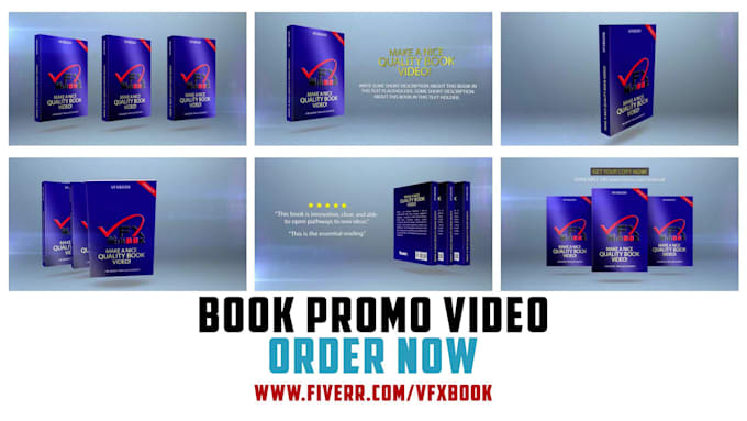 create high quality book promo video
