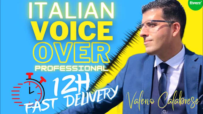 record italian male voice over actor and translate correct your script