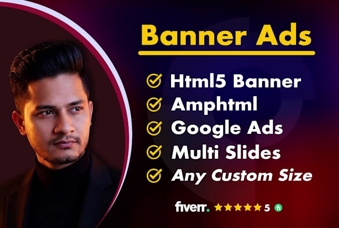 design animated HTML5 banner ads for google display ads