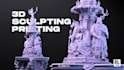 sculpt 3d model, dnd character, statue, toys for printing