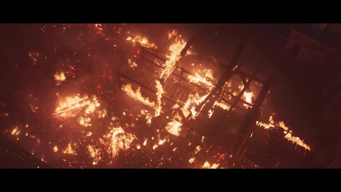 cinematic explosion, vfx fire explosion, visual effects, fire effect color grade