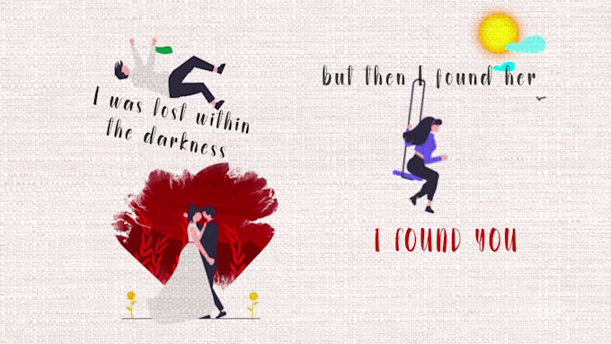 create animated hand drawn lyric video