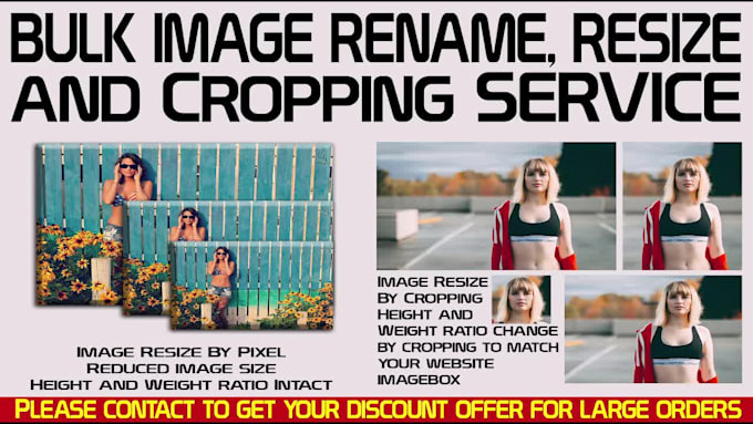 do bulk image resize, crop, rename, and background removal for ecommerce