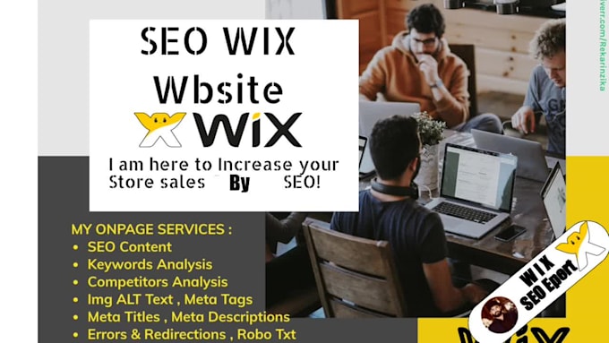 do wix SEO for wix website to increase organic sales