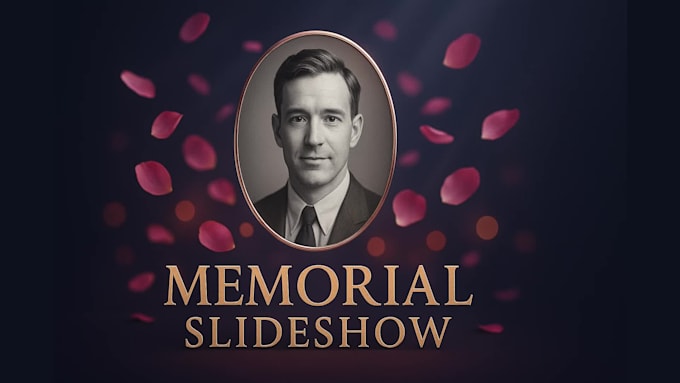create a memorial tribute slideshow video from photos